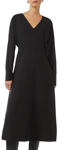 Comma Fließendes Crepe-Kleid mit Fledermausarm