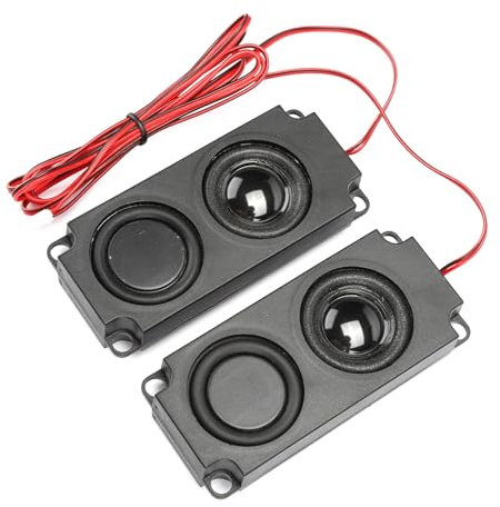 Gsycle Altoparlante Monitor, 8Ω 5W Altoparlante Interno Portatile Altoparlanti TV Altoparlante Esterno Altoparlanti PC Altoparlante Doppio per Monitor TV 40 Mm