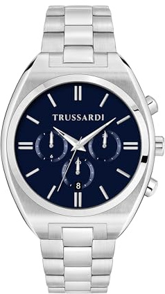 Trussardi Herrenuhr, Multifunktion, Analog, 44 mm, Metropolitan-Kollektion, Geschenk für Männer – R2453159010