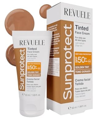 Revuele Sunprotect Getönte Gesichtscreme SPF50+ – Golden Tint, 50 ml