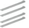 Radios eléctricos de alta carga de la bici, 36pcs, material de acero 45#, varios colores (plata 12G 79mm)