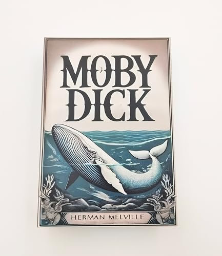 Pandiui23 Buch Safe, Echtes Papiertransferbuch sicher für Schmuck, Safe für Geheimbücher, tragbarer, Geldkassette, getarnter, geheime Box (1, MOBY DICK)