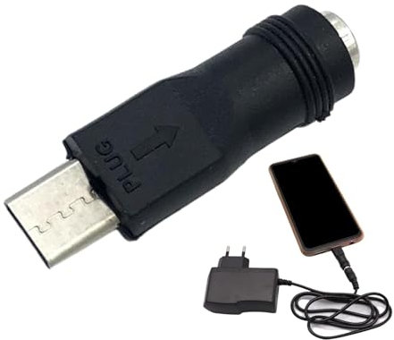 Dc Femelle Type-c Mâle - Adaptateur USB C Dc | 5 V DC 5,5 x 2,1 mm USB Type C, câble de type C USB mâle femelle | Prise adaptateur de charge 5V pour routeur d'ordinateur porta