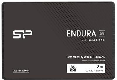 Silicon Power E55 Disque SSD interne TLC SATA III 6 Go/s 2,5 2 To SP002TBSS30E5502