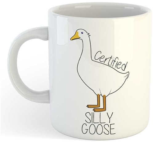 Certified Silly Goose | Funny Gift Idea Cup Tea Coffee | 11oz White Mug