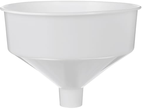 Garneck Plastic Beverage Filling Funnel Large Size | Food-grade Plastic Oil and Soy Sauce Funnel Wide Mouth Kitchen Transfer Tool for Cooking and Drink Bottling