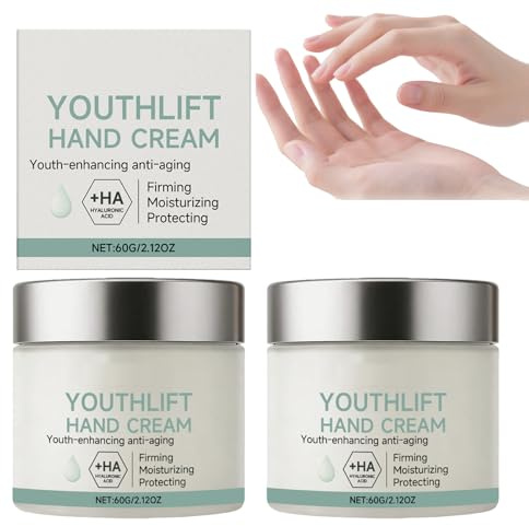 Youthlift Handcreme Für Trockene Hände, Feuchtigkeitsspendende, Nicht Fettende Handlotion, Anti-Aging-Handlotion Mit Hyaluronsäure, Pflegende Reparaturpflege Für Trockene Hände, Frauen&Männer (2pcs)