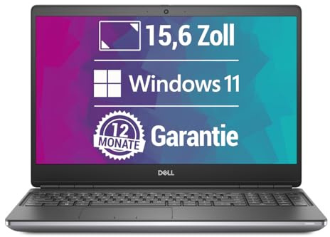 Dell Precision 7550 15,6 Zoll Full HD Laptop Intel Core i7-10850H@ bis zu 5,1 GHz 32 GB 1000 GB mit Windows 11 Pro & GRATIS Antiviren-Software inkl. 12 Monate Garantie (Generalüberholt)
