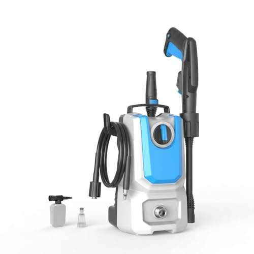 Lugia Jet+ Hochdruckreiniger 90 Bar – 1300W – Kompakt & Leicht – Inklusive Spritzpistole & Seifenflasche – für Auto, Fahrrad, Terrasse & Garten