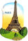 Eiffelturm Paris Frankreich, hochwertigem Kunstharz 3D Kühlschrankmagnet