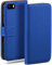 moex Book Case für iPhone 5s / 5 / SE (2016) Handyhülle mit Kartenfach, Hülle klappbar 360 Grad Schutzhülle, Klapphülle Flip Case Cover, PU Leder Handytasche Lederhülle, Blau