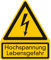 Hinweisschild, Hochspannung Lebensgefahr, Magnet Folie, 237x200 mm