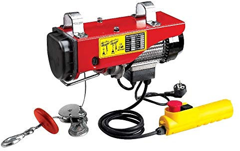 CEVIK PRO CE-P125-250 Polipasto Eléctrico 220V 540W Capacidad 125-250kg Gancho con Cierre de Seguridad Control Térmico Instalación Rápida y Uso Industrial