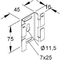 Niedax Montagebügel GRMB 50 EAN: 4013339864904