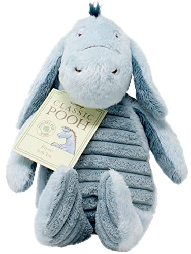 Classic Winnie the Pooh & Friends - Eeyore - Cuddly Donkey - Great as Gift for Newborn Baby, Children and Toddlers - Soft Toy by Rainbow Designs, Blau, M