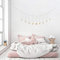 OCIOLI Mondphasen-Girlande mit Ketten Boho hängende Ornamente Mond hängende Kunst Zimmerdekoration für Hochzeit Home Office Kinderzimmer Schlafsaal (Gold Moon)