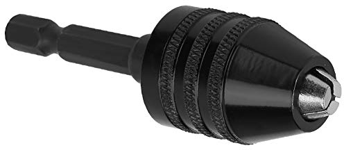 Herramienta de conversión de portabrocas sin llave, portabrocas, adaptador de cambio de portabrocas pequeño, 0.3-6.5 mm, portabrocas hexagonal de 1/4, portabrocas sin llave, para