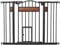 PawHut Barrera de Seguridad Extensible para Puertas y Escaleras Barrera para Perros con Altura Ajustable Cierre Automático y Sistema de Doble Bloqueo 93x76,2 cm Negro