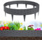 NAIZY Rattan-Optik Rasenkante 10m Beeteinfassung Biegbarer Kunststoff Mähkante Beetumrandung Rattan Design Gartenpalisade für Garten Rasen Dekorativ, Anthratic (10 Stück/10m)