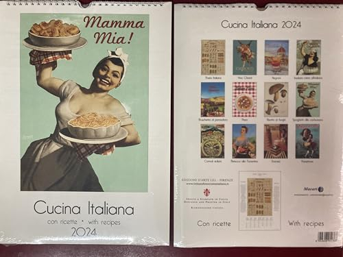 Italienische Küche Kalender 2024 (24 x 34 cm) Institut Foto Italienisch