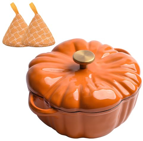 DYHQQ Enamel Dutch Oven, 1.85L Dutch Oven Non Stick Enamel Coating, Good Sealing, Lightweight, for All Heat Source, Pot's Body Cast Iron Soup Pot