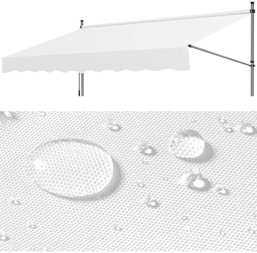 HAEKEBC Sonnenmarkise Ersatzstoffe 2.5m 3 4m 5m 6m Einziehbare Klemmmarkise Ersatz Markisenstoff Balkonmarkise Sonnenschutz Markisenbespannung Markisentuch(20x16ft-6x5m)
