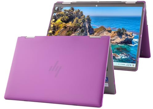 mCover Hard Case ONLY Compatible for 2024~2025 14 HP Envy x360 14-FAxxxx / 14-FCxxxx 2in1 Convertible Laptop PC(NOT Fitting Any Other HP Models) - Purple