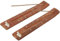 RDNKVB Lot de 2 brûleurs d'encens en bois à motif d'éléphant faits à la main avec cendrier Idéal pour la décoration de la maison, la méditation et le yoga