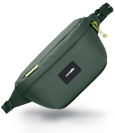 Pacsafe Go Anti Theft Sling Pack, Spruce Green, One Size, Go Anti Theft Sling Pack