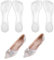 YBEATY Lot de 2 paires de semelles à talons hauts - Coussinets en gel transparents - Antidérapants - Autocollants - Confortables - Pour femme - Ballerines - Bottes - Douleurs à la voûte plantaire