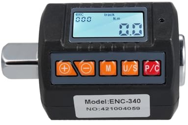 JOXLOVER ENC-340 Drehmomentmessgerät mit Digitalanzeige, Drehmomentprüfer, 1/2-Zoll-Antrieb und inkl. Adapter for 3/8 Zoll und 1/4 Zoll(ENC-340)