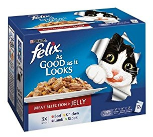 FELIX FELIX AS GOOD AS IT LOOKS, 100g X12 MEAT