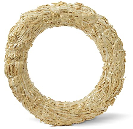 FloraCraft Straw Wreath-18-inch, Natural