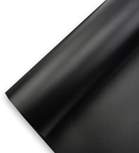 (4,34€/m2) Könighaus Schwarz Matt Autofolie 3000 x 152 cm blasenfrei mit Anleitung (ganze Rolle)