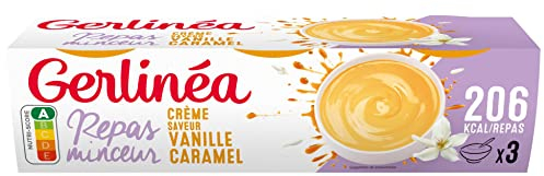 Gerlinéa - Coupelle Crème Repas Minceur - Substitut de Repas Complet et Rapide - Saveur : Vanille Caramel - 90677 630gr