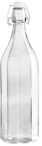 Quid Granity Botella Mesa Vidrio Con Tapón 1l Sodo Apto Frigorífico No Apto Microondas Reciclable