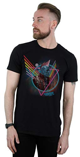 Marvel Men's Guardians of The Galaxy Neon Yondu T-Shirt Large Black