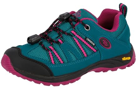 Brütting Ohio Low, Scarpe da Arrampicata Basse, Unisex - Bambini e ragazzi, Turchese Türkis Pink, 35 EU