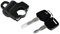 HDBUBALUS Motorrad Anti-Diebstahl Helmschloss Universal für 7/8 22-25mm Bar Tubings Schwarz