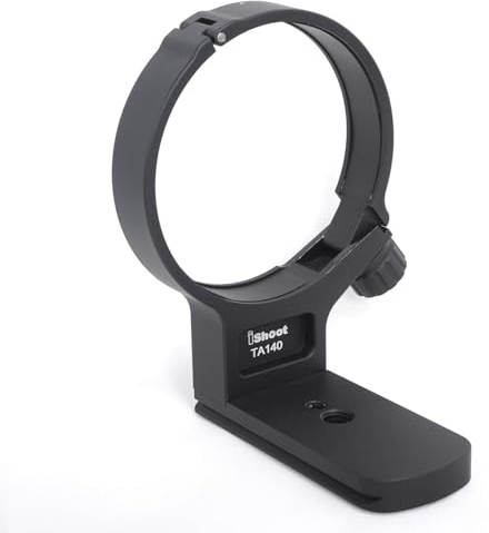 iShoot Bague de montage pour trépied entièrement en métal compatible avec objectif Tamron 100-400 mm f/4.5-6.3 Di VC USD (A035), plaque de dégagement rapide intégrée ARCA-Swiss Fit pour pince de tête