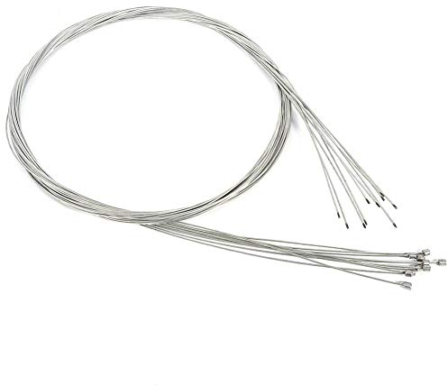 Madezz Bike Shift Cable, 10pcs Bike Derailleur Road Gear Shift Cable Inner Shifter Steel Zinc Plating Cycling Common Universal for Bicycle