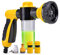 MIAOZHANG Foam Sprayer Gun Garden Hose Attachment Spray Gun Nozzle with Reservoir for Soap or Fertiliser for Car Washing Pets Shower Plants Watering,Yellow