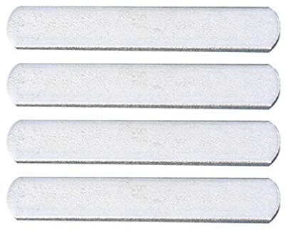 Garneck Fitness Exercise Weighted Plates 4 Stainless Steel Plates 0.2kg Each Electroplated Rounded Safe for Leg Arm Straps