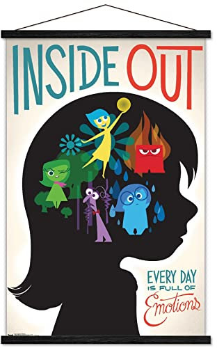 Trends International Disney Pixar Inside Out – Emotionen-Wandposter, 56,8 x 86,4 cm, hochwertiger Druck und schwarzer Aufhänger