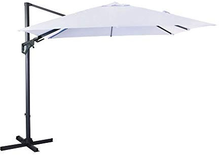 Parasol Deporte Orientable 3X3/8 Nh20 Inclinable Manivelle - Ecru