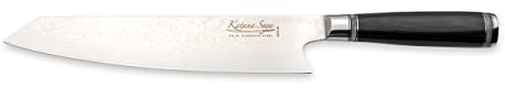 Katana Saya 24cm Kiritsuke Knife, 67-Layer VG-10 Damascus Stainless Steel, Pakkawood Handle, Silver