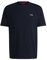 HUGO Mens Dero222 Cotton-Jersey T-Shirt with Chest Logo Blue