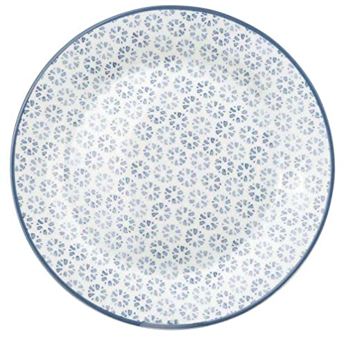 Infinite by GEDA LABELS (INFKH) Skandinavien Muster 20cm Porzellanteller, Lebensmittelecht, BPA-frei, Spülmaschinen- und Mikrowellengeeignet