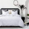 Lanqinglv Bettdecke 155x220 2er Set Ganzjahresdecke 4 Jahreszeiten,Schwarz Weiß Kariert Gitter Steppdecke für Allergiker Zudecke Schlafdecke Duvet 155x220cm,2 Decken + 2 Kissenbezug 80x80cm