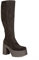 LAMODA I'm What You Want, Stivali Alti al Ginocchio Donna, in camoscio Nero, 37 EU